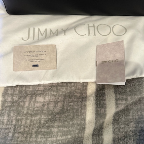 Jimmy Choo Diamond Cinch Top Handle Black Handbag - Picture 4 of 16